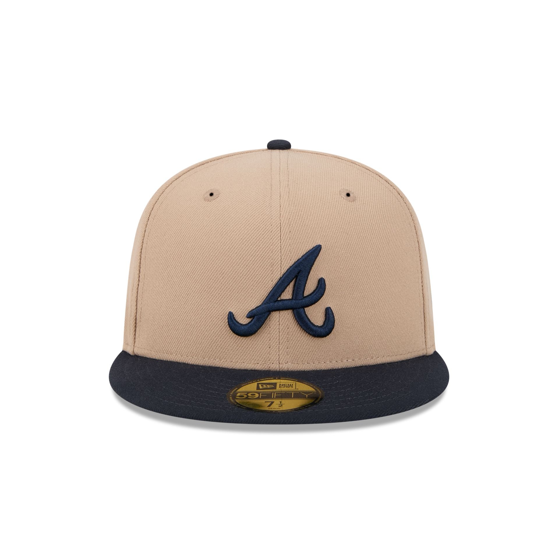 Atlanta Braves Camel 59FIFTY Fitted Hat