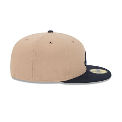 Atlanta Braves Camel 59FIFTY Fitted Hat