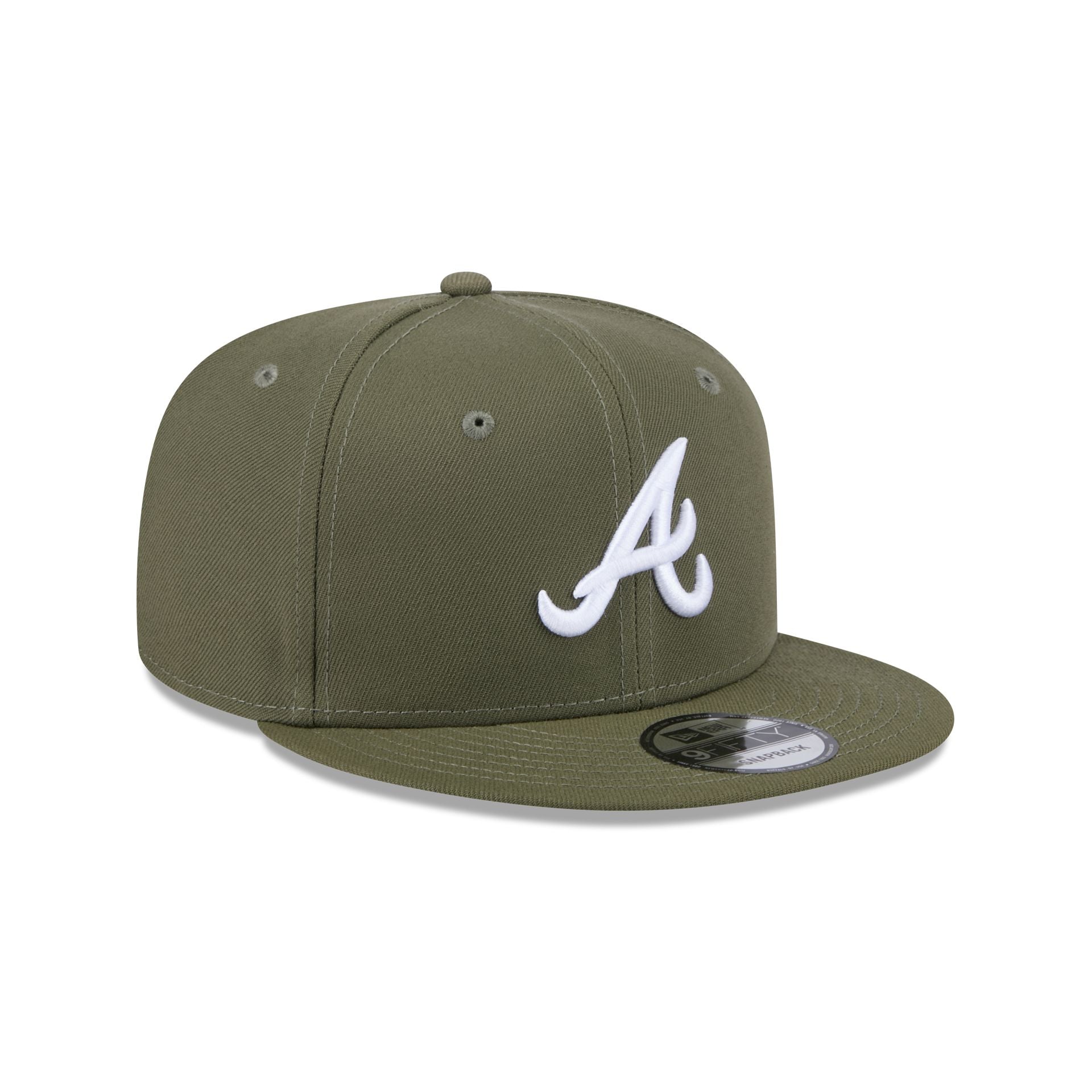 Atlanta Braves Olive 9FIFTY Snapback Hat