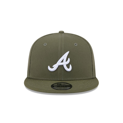 Atlanta Braves Olive 9FIFTY Snapback Hat