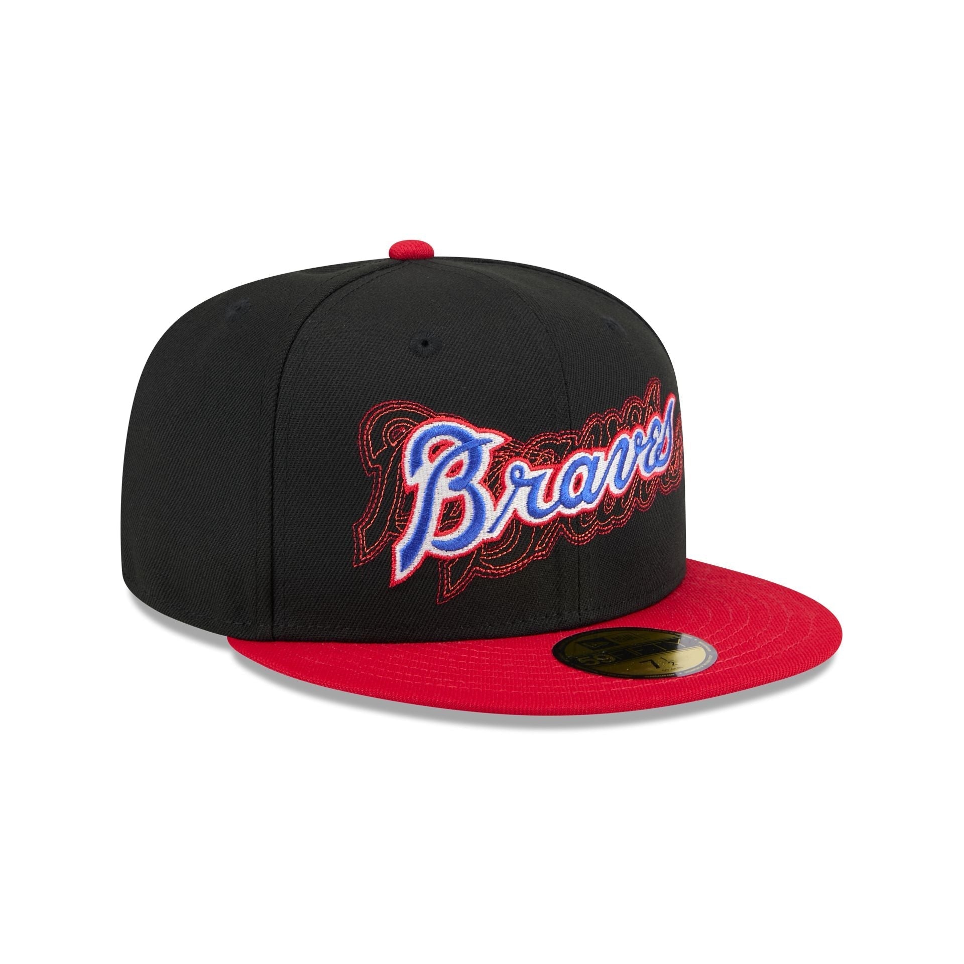 Atlanta Braves Shadow Stitch 59FIFTY Fitted Hat