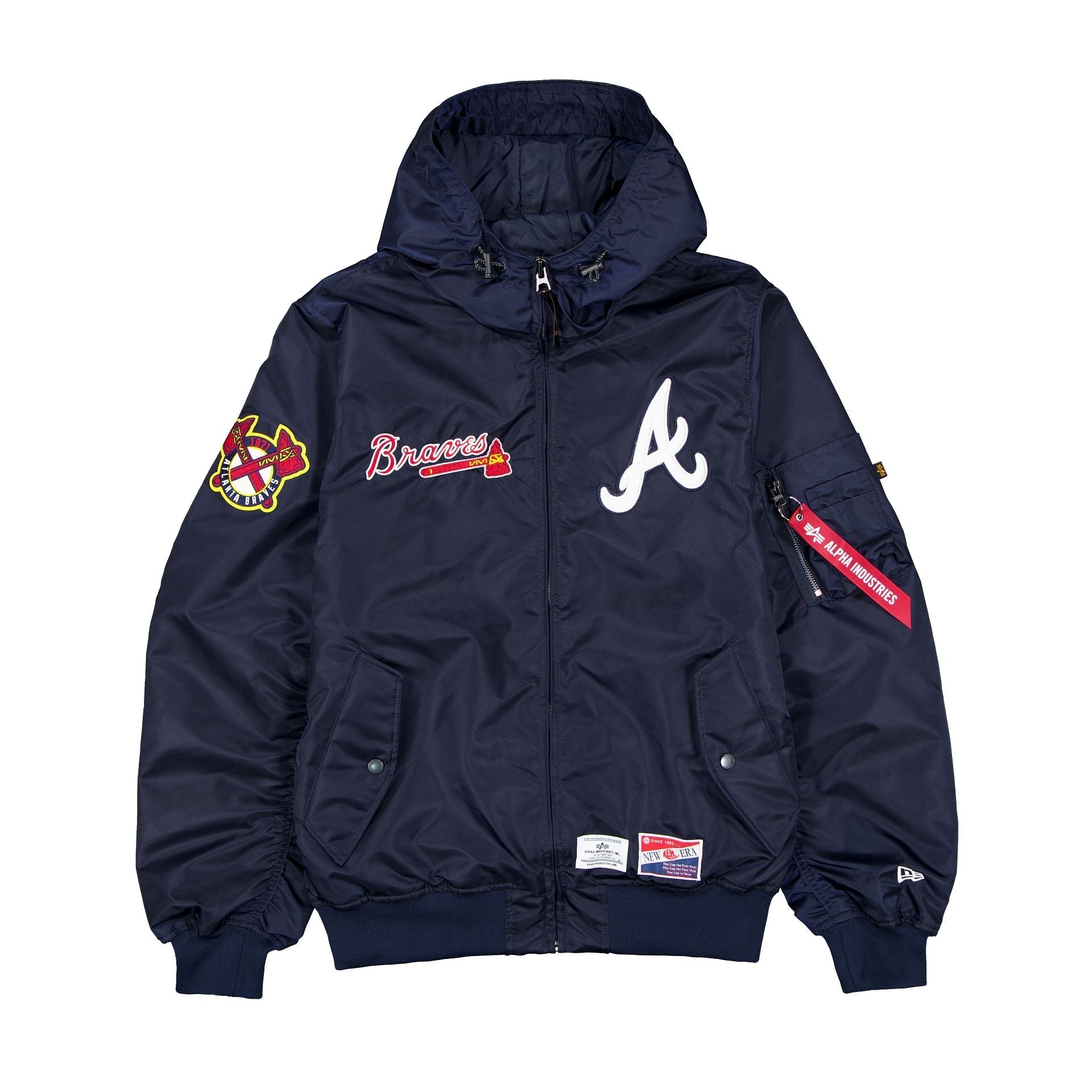 Alpha Industries x Atlanta Braves L-2B Hooded Bomber Jacket