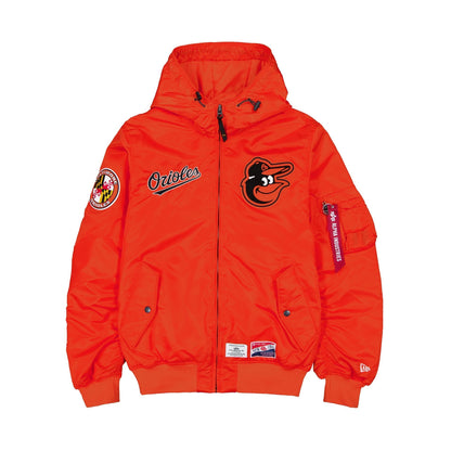 Alpha Industries x Baltimore Orioles L-2B Hooded Bomber Jacket