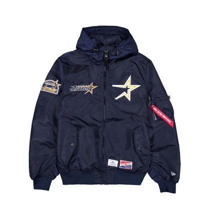 Alpha Industries x Houston Astros Cooperstown L-2B Hooded Bomber Jacket