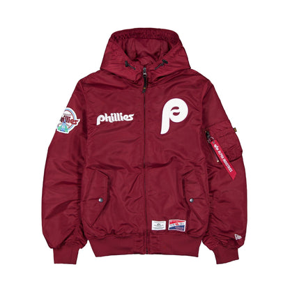 Alpha Industries x Philadelphia Phillies Cooperstown L-2B Hooded Bomber Jacket