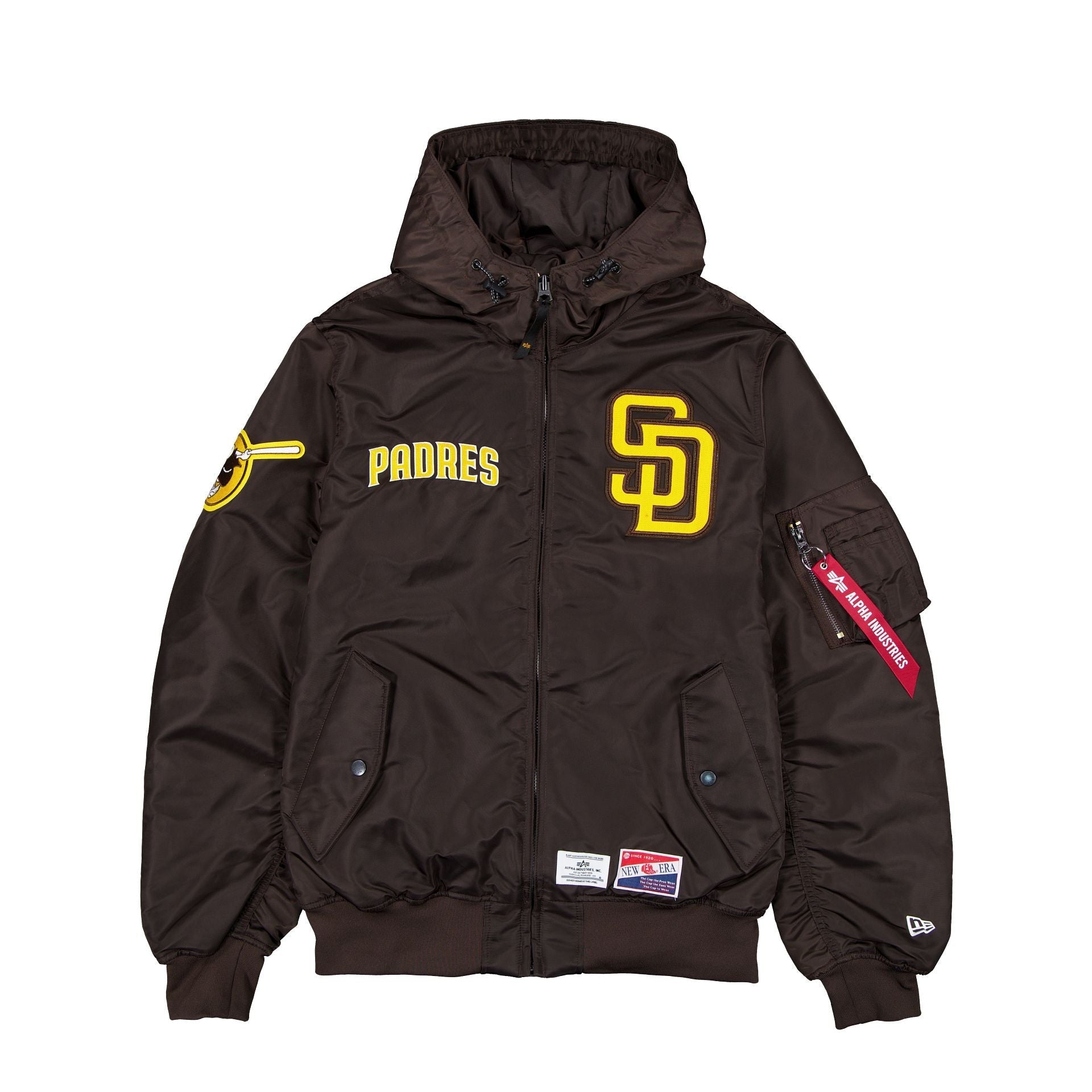 Alpha Industries x San Diego Padres L-2B Hooded Bomber Jacket