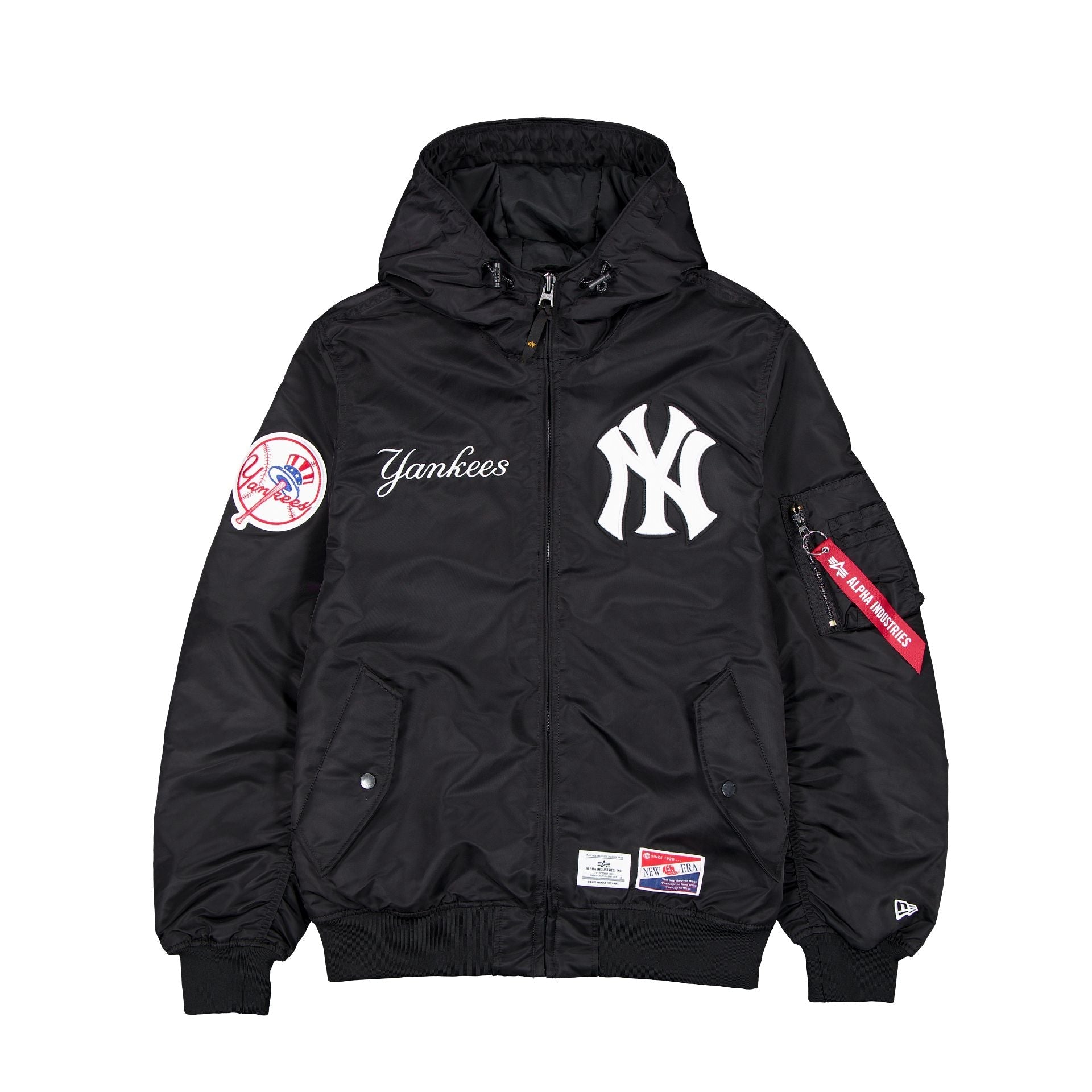 Alpha Industries x New York Yankees L-2B Hooded Bomber Jacket Black