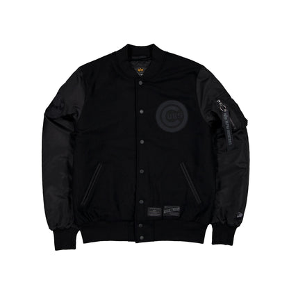 Alpha Industries x Chicago Cubs MA-1 Wool Varsity Jacket Black