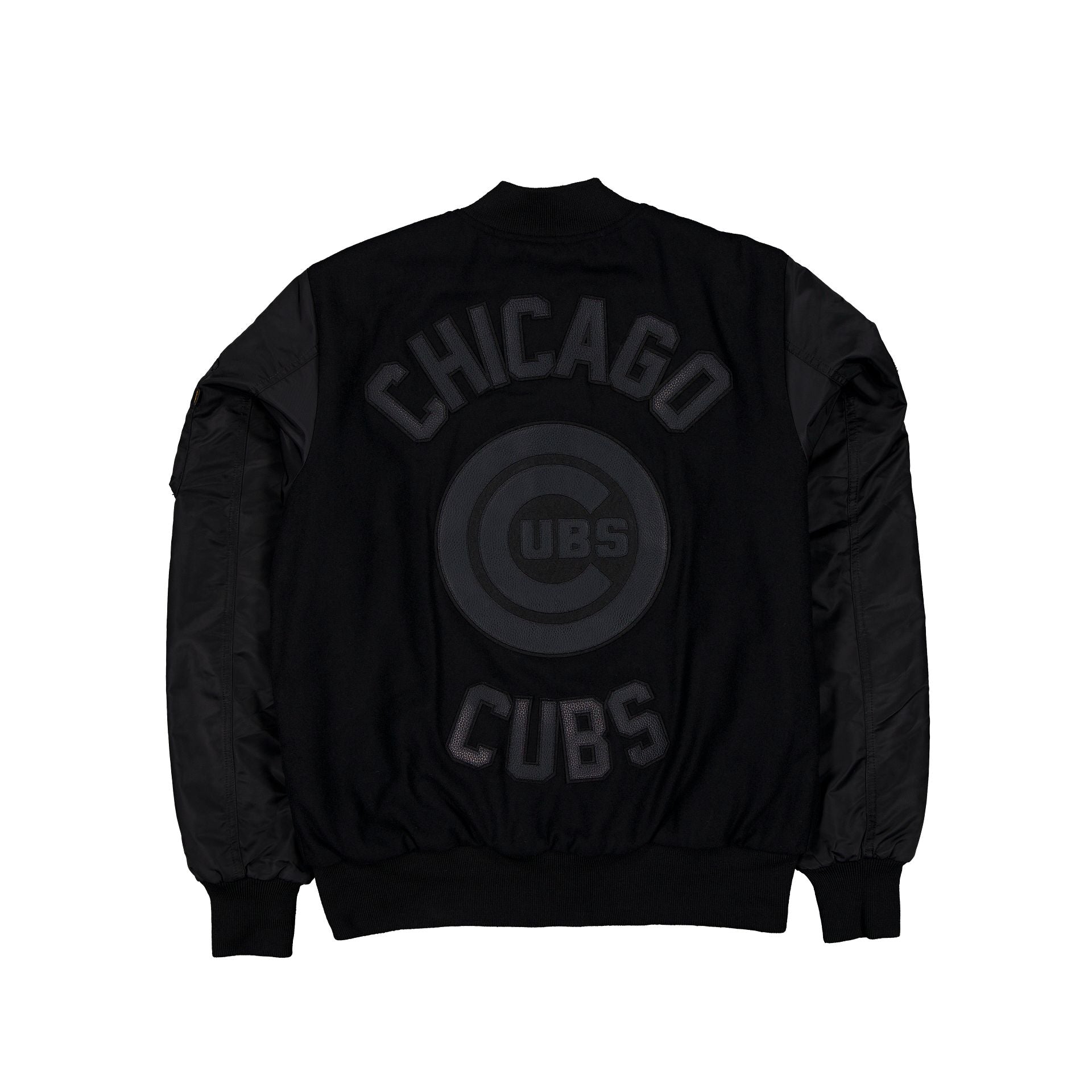 Alpha Industries x Chicago Cubs MA-1 Wool Varsity Jacket Black