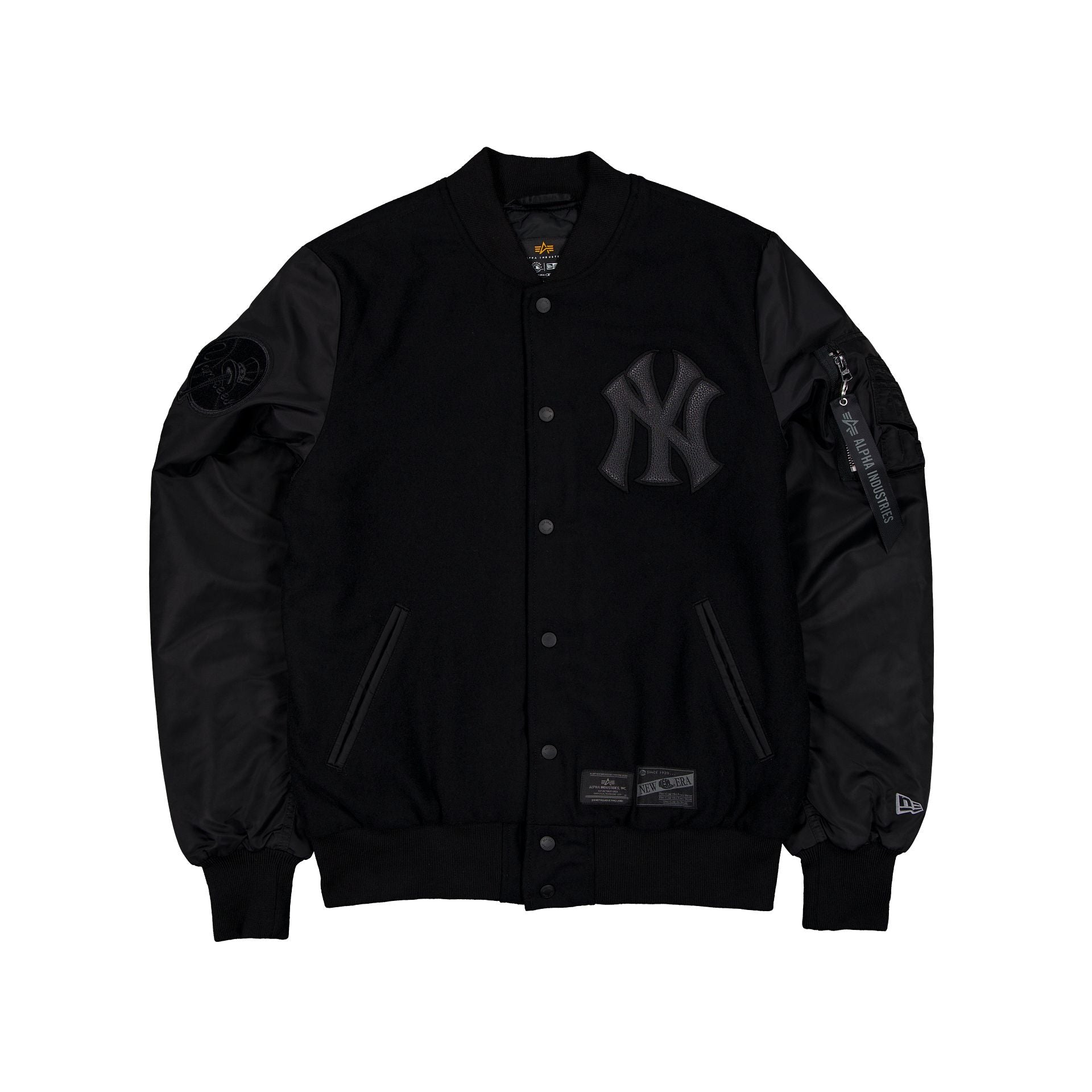 Alpha Industries x New York Yankees MA-1 Wool Varsity Jacket Black