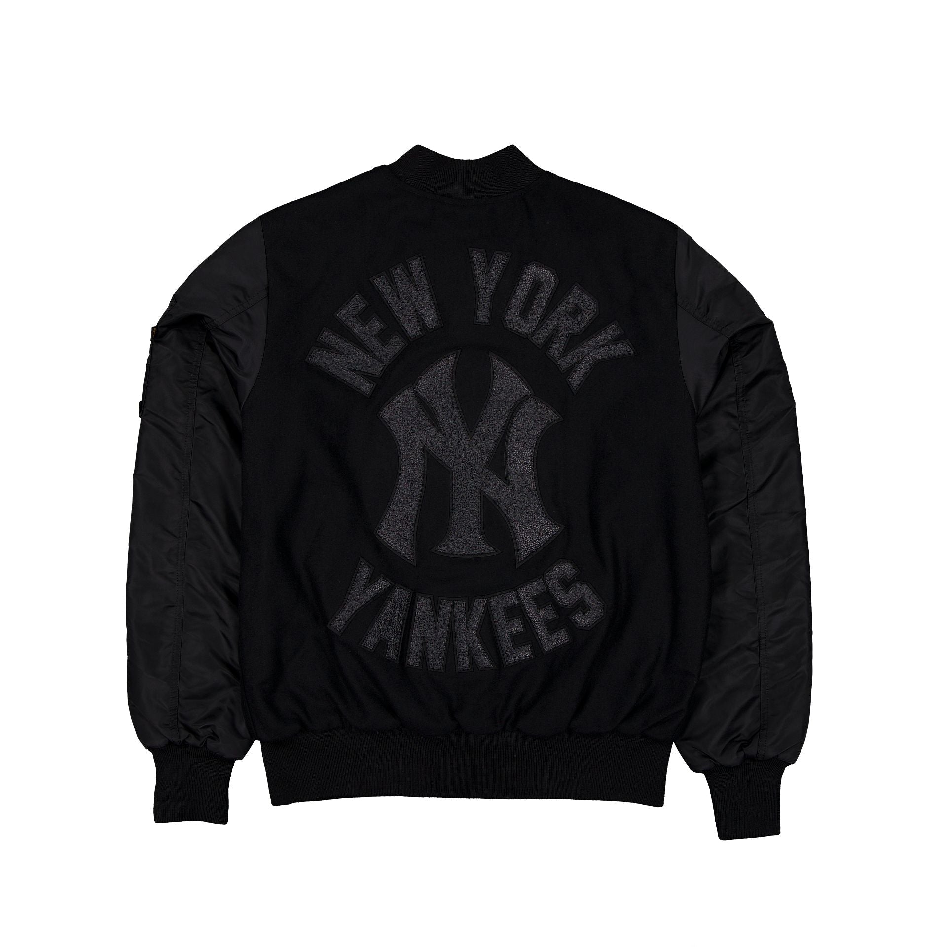 Alpha Industries x New York Yankees MA-1 Wool Varsity Jacket Black