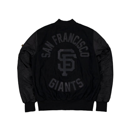 Alpha Industries x San Francisco Giants MA-1 Wool Varsity Jacket Black