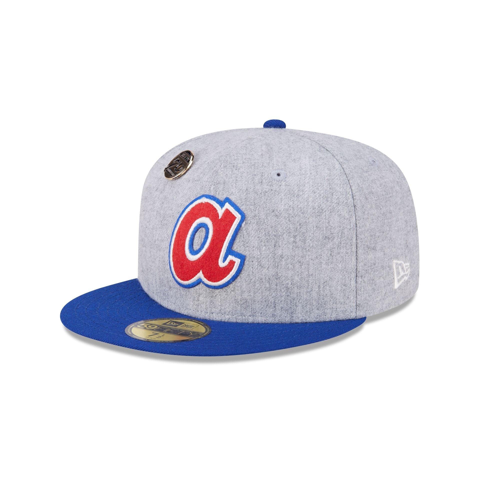 Atlanta Braves 70th Anniversary Gray 59FIFTY Fitted Hat