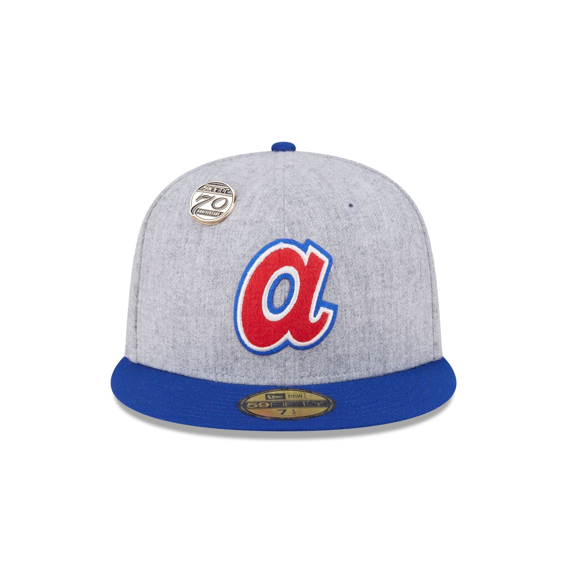 Atlanta Braves 70th Anniversary Gray 59FIFTY Fitted Hat