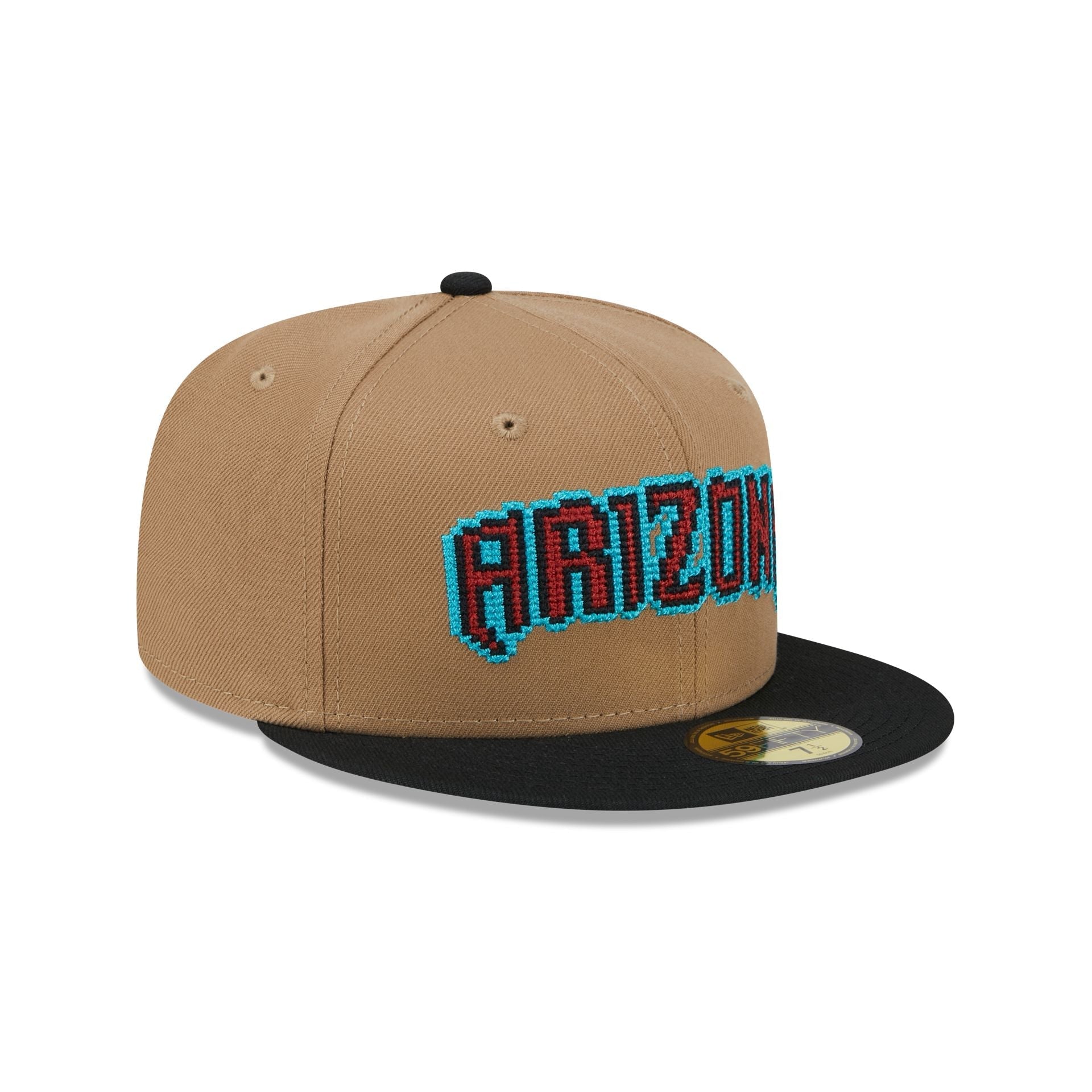 Arizona Diamondbacks Classic 8-Bit Wordmark 59FIFTY Fitted Hat