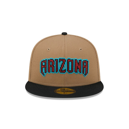 Arizona Diamondbacks Classic 8-Bit Wordmark 59FIFTY Fitted Hat