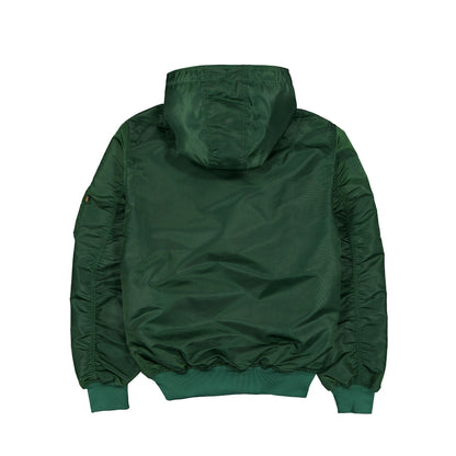 Alpha Industries x New York Yankees L-2B Hooded Bomber Jacket Green