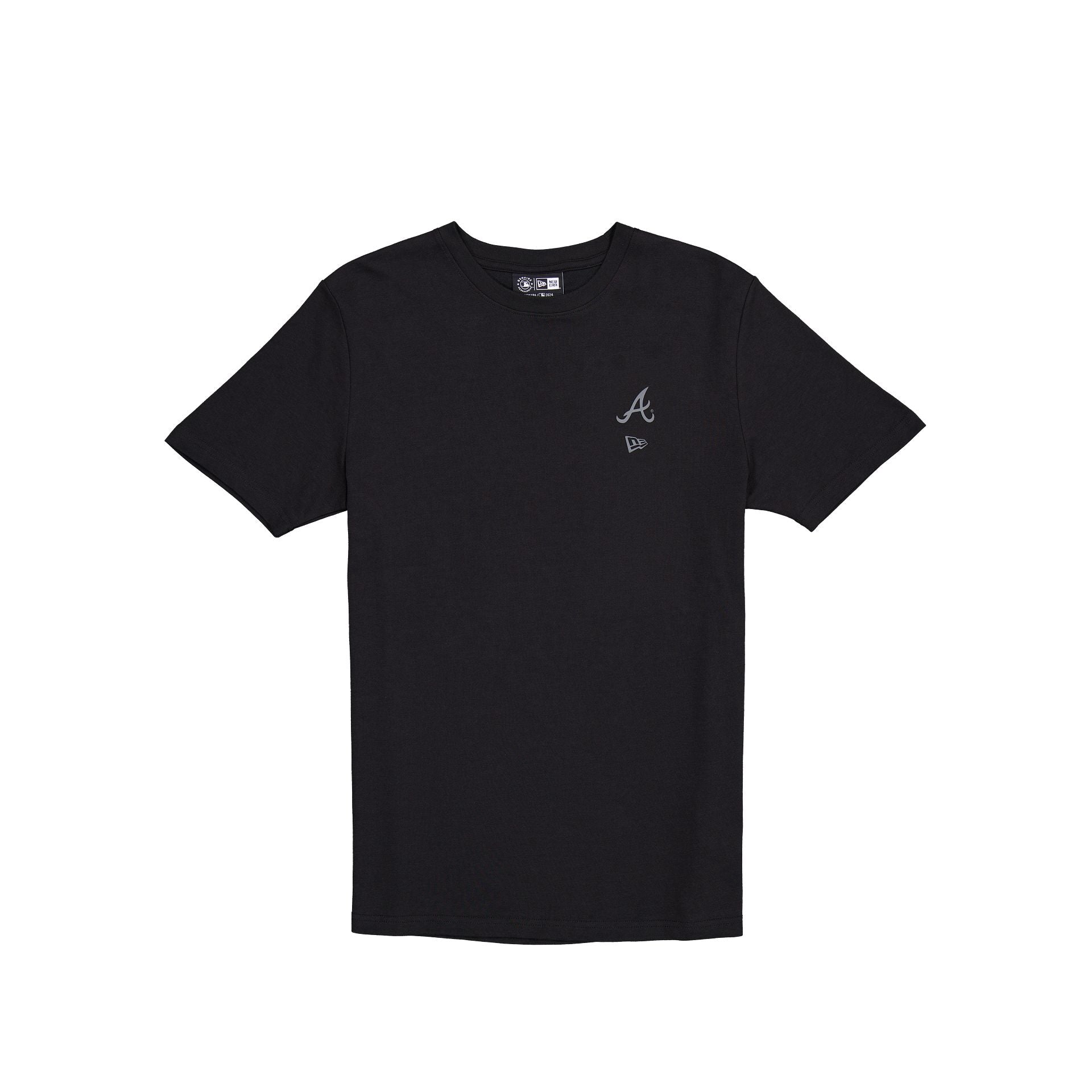 Atlanta Braves Logo Essentials Tonal Black T-Shirt