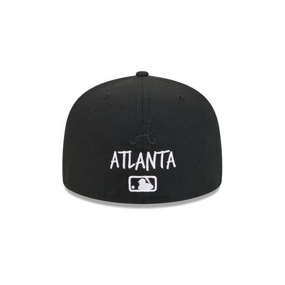 Atlanta Braves Hi Vis Doodle 59FIFTY Fitted Hat