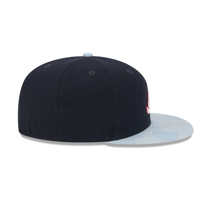 Atlanta Braves Patch Denim 59FIFTY Fitted Hat