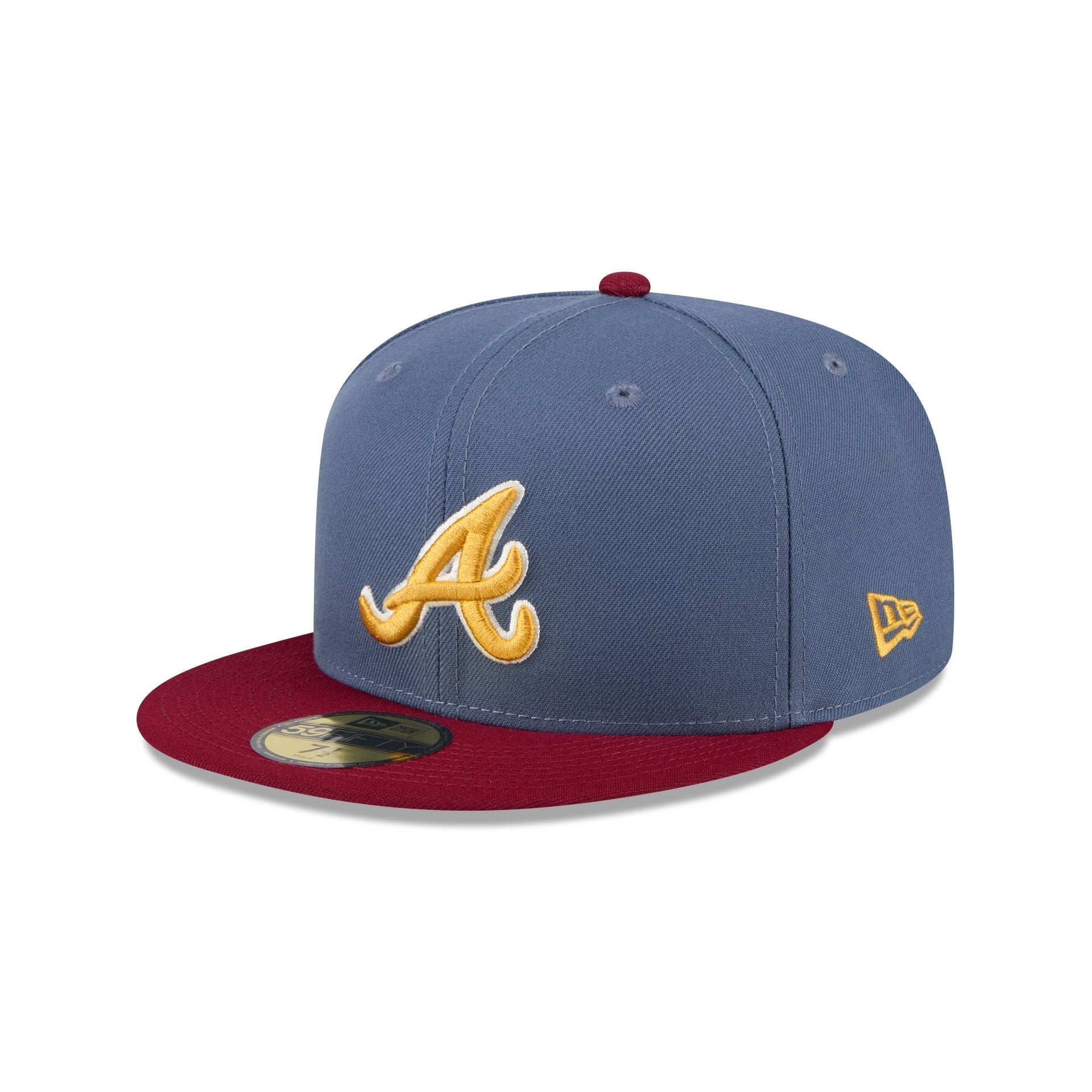 Atlanta Braves Deep Blue 59FIFTY Fitted Hat