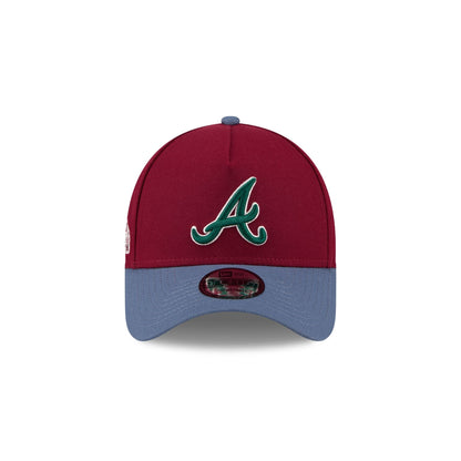 Atlanta Braves Cherry 9FORTY A-Frame Snapback Hat