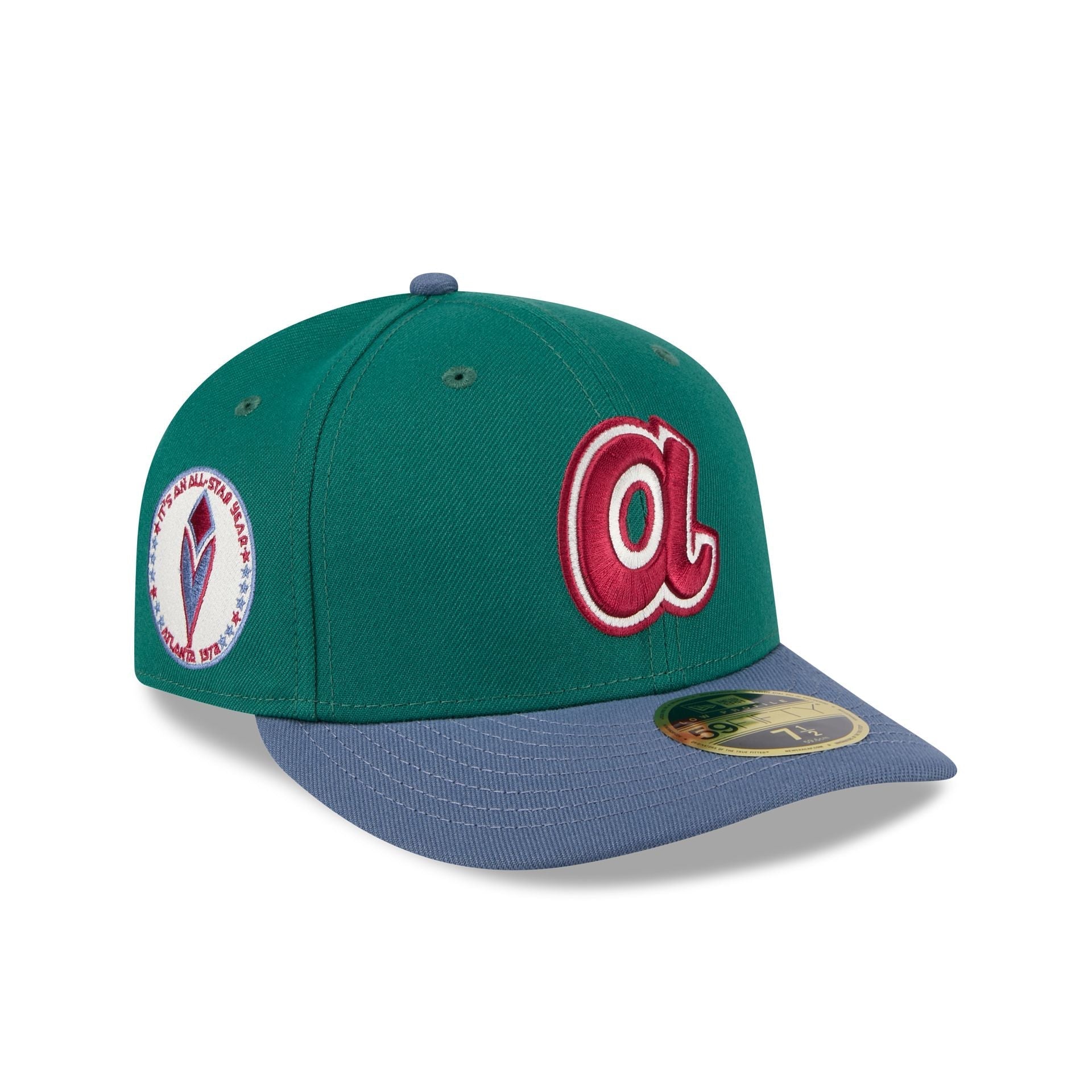 Atlanta Braves Green Gemstone Low Profile 59FIFTY Fitted Hat