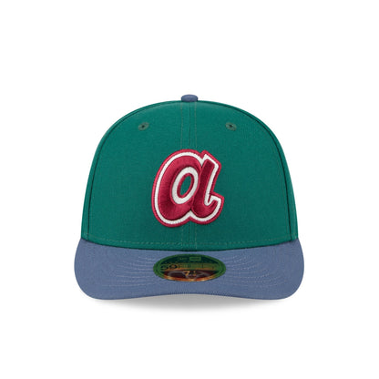 Atlanta Braves Green Gemstone Low Profile 59FIFTY Fitted Hat