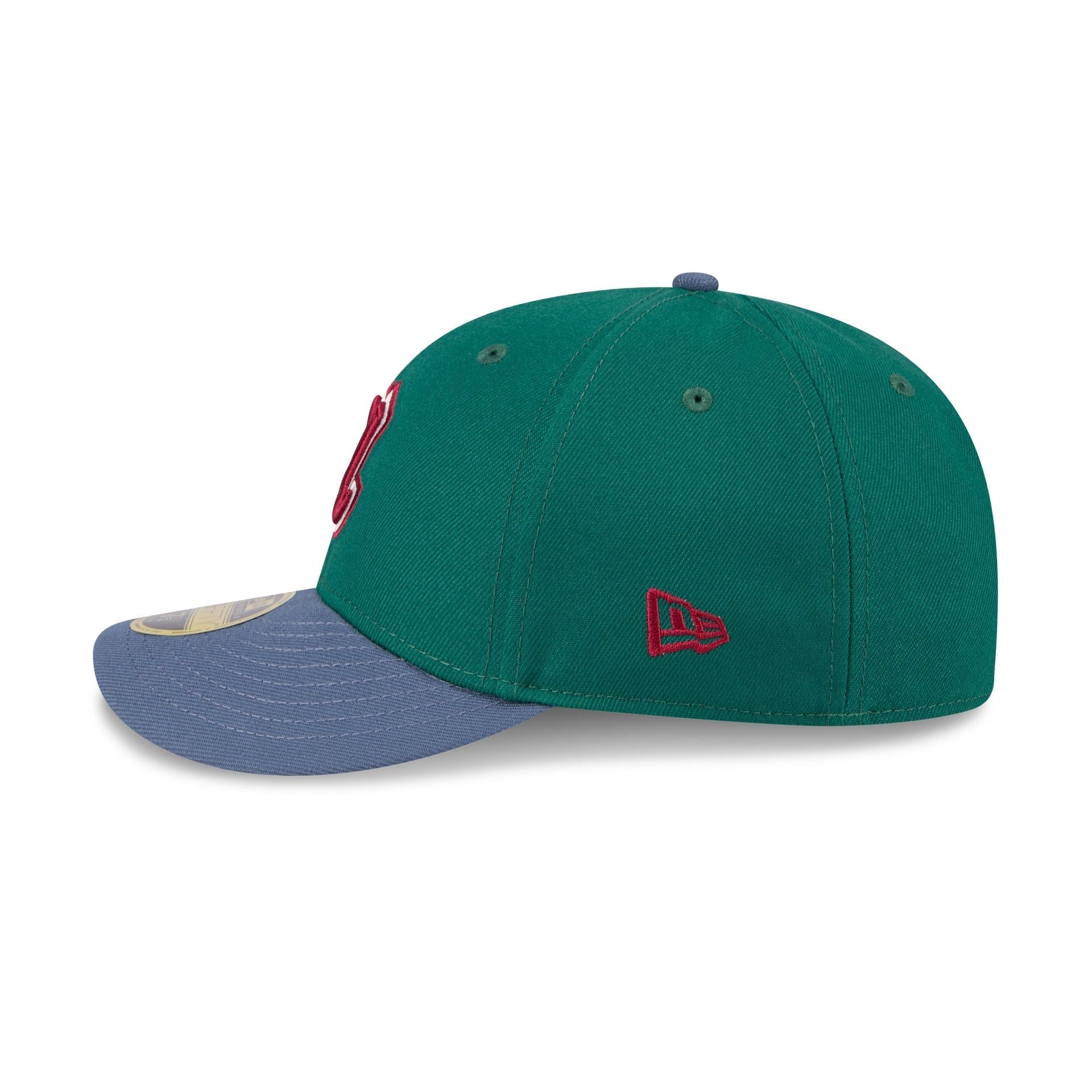 Atlanta Braves Green Gemstone Low Profile 59FIFTY Fitted Hat