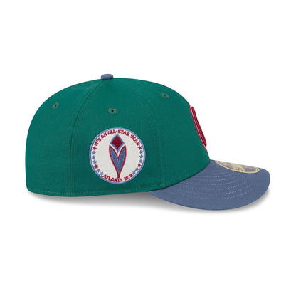 Atlanta Braves Green Gemstone Low Profile 59FIFTY Fitted Hat