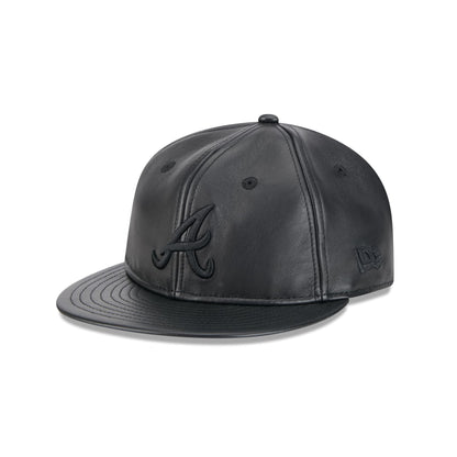 Atlanta Braves Genuine Leather Retro Crown 9FIFTY Strapback Hat