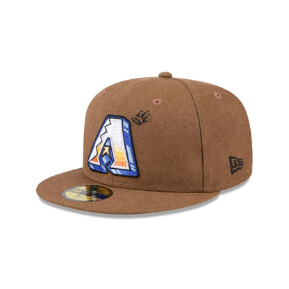 Arizona Diamondbacks Logo Scribble 59FIFTY Fitted Hat