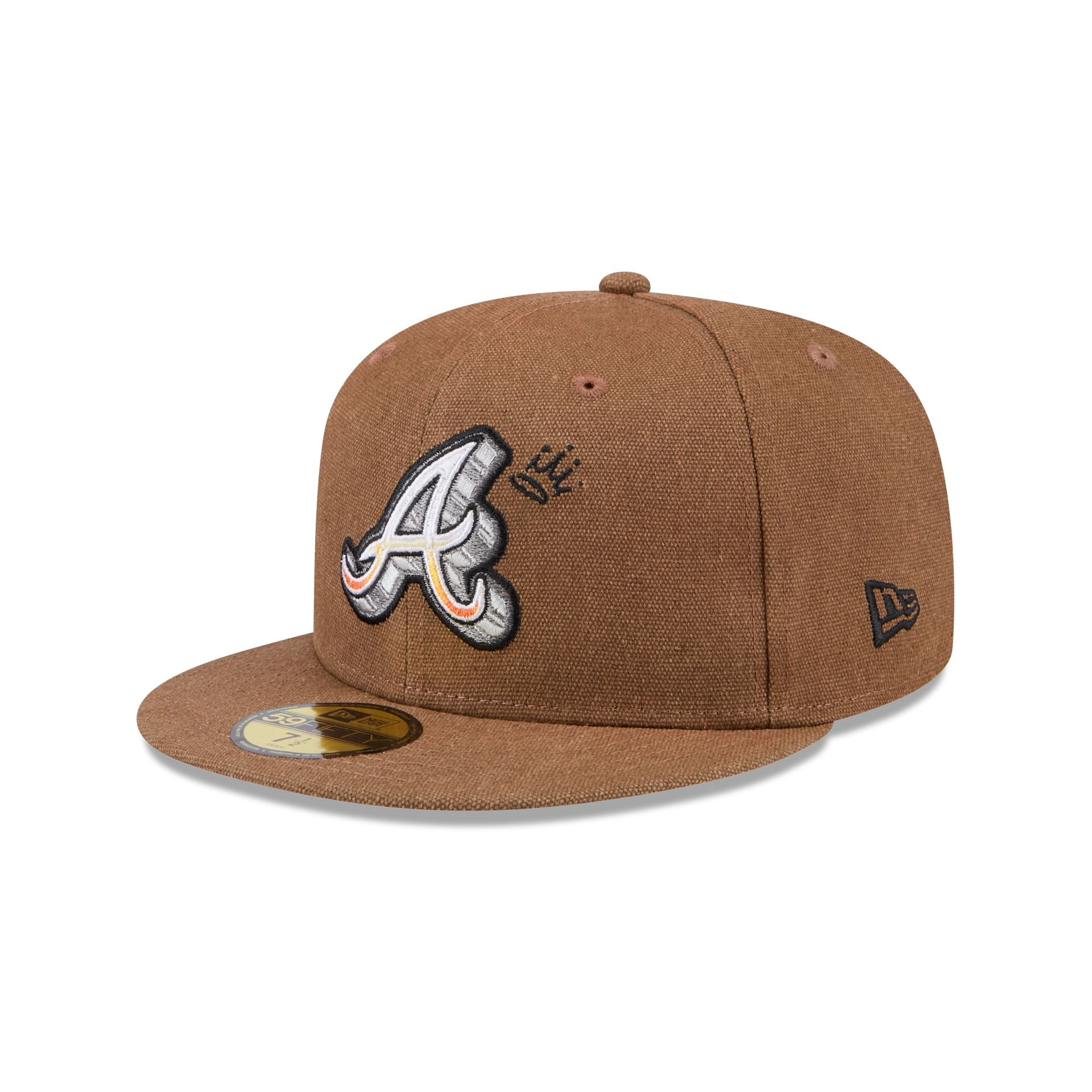 Atlanta Braves Logo Scribble 59FIFTY Fitted Hat