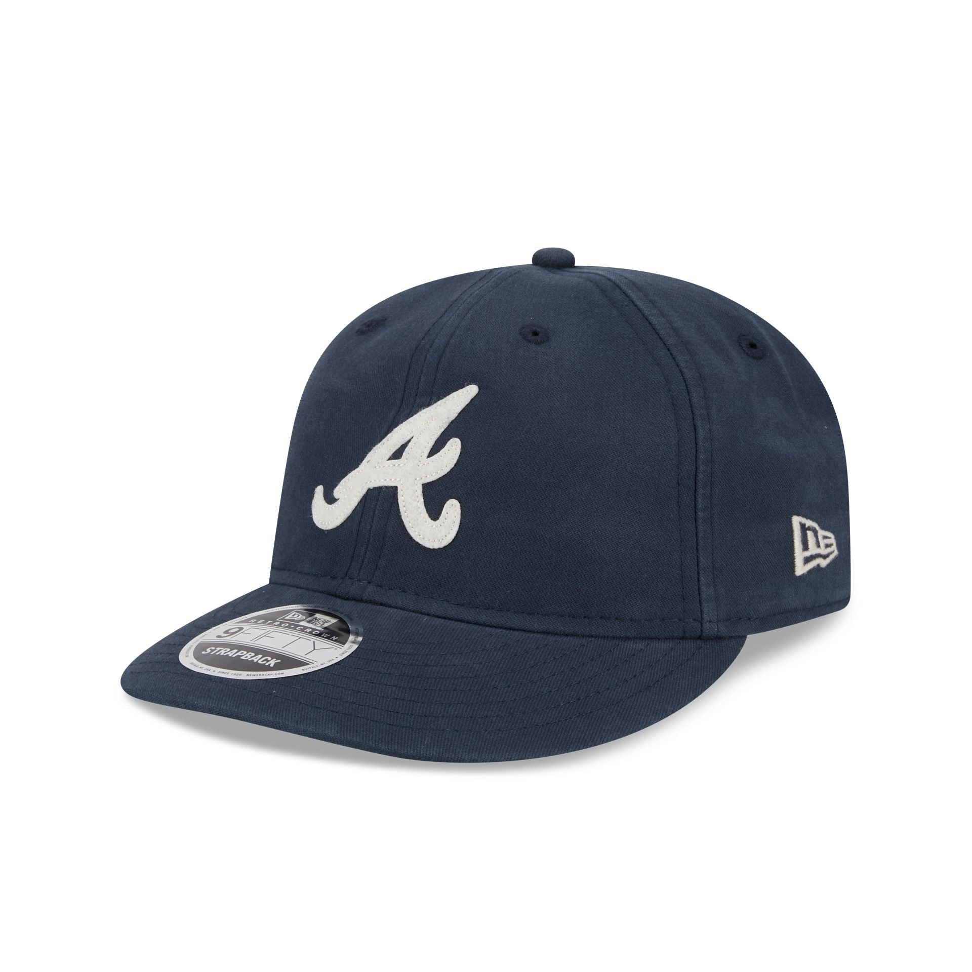 Atlanta Braves Canvas Felt Retro Crown 9FIFTY Adjustable Hat