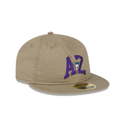 Arizona Diamondbacks Logo Pin Retro Crown 59FIFTY Fitted Hat