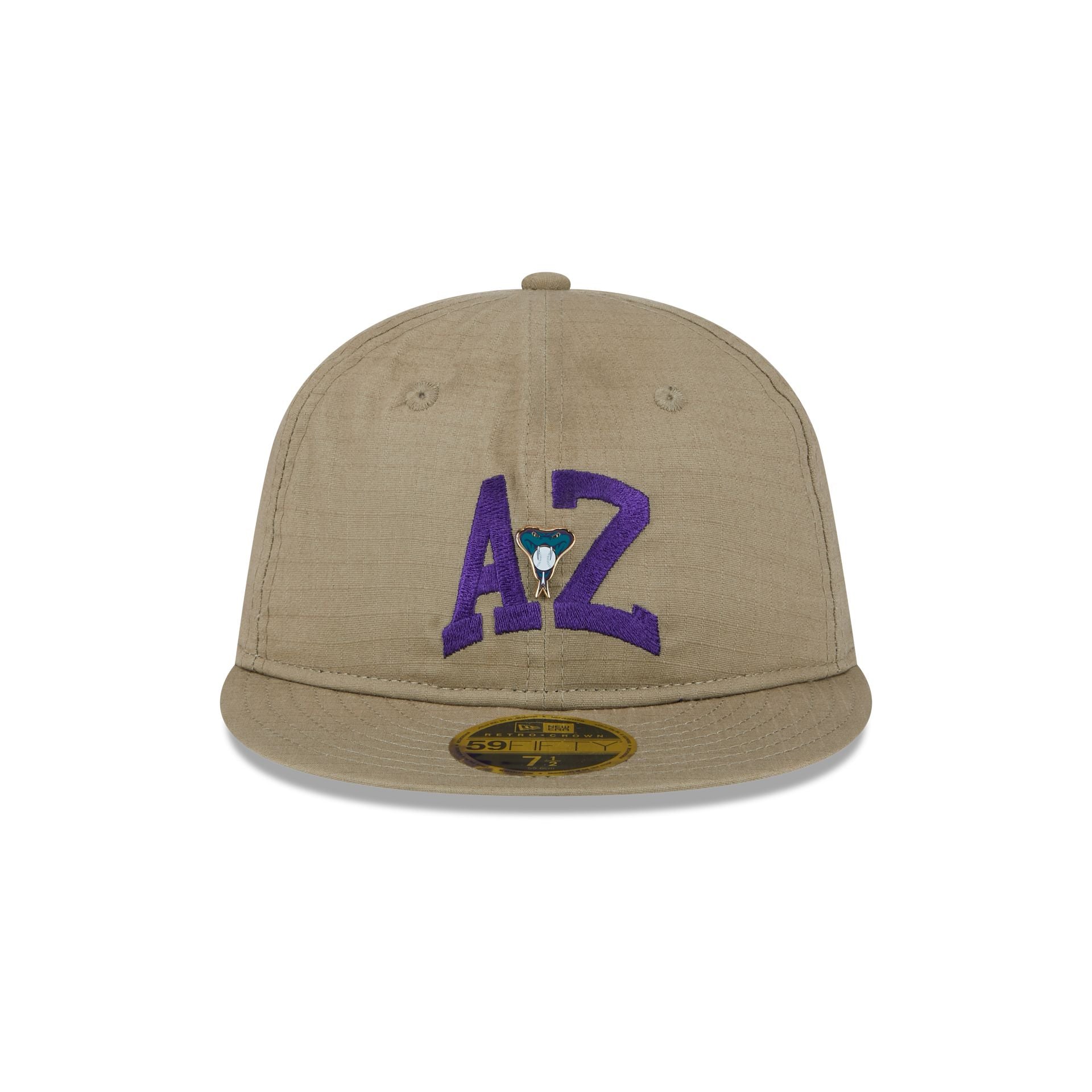 Arizona Diamondbacks Logo Pin Retro Crown 59FIFTY Fitted Hat