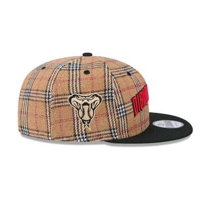 Arizona Diamondbacks Tan Tartan 9FIFTY Snapback Hat