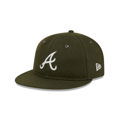 Atlanta Braves New Olive Wool Retro Crown 59FIFTY Fitted Hat