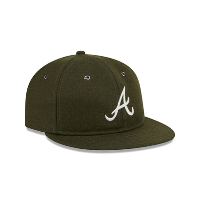 Atlanta Braves New Olive Wool Retro Crown 59FIFTY Fitted Hat