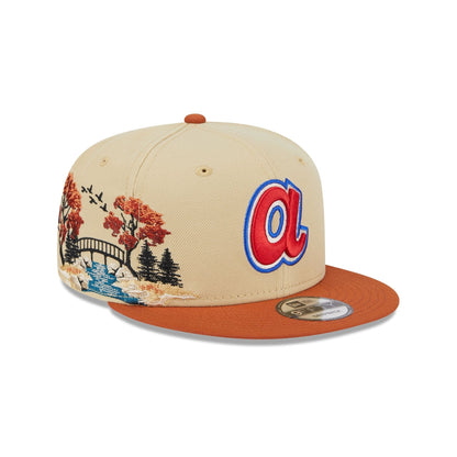 Atlanta Braves Fall Landscape 9FIFTY Snapback Hat