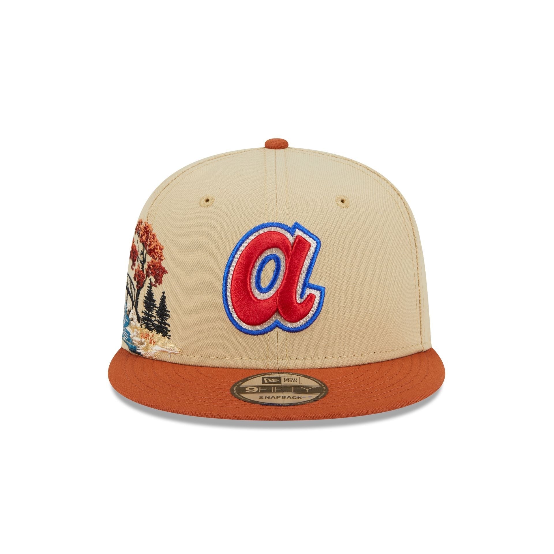 Atlanta Braves Fall Landscape 9FIFTY Snapback Hat