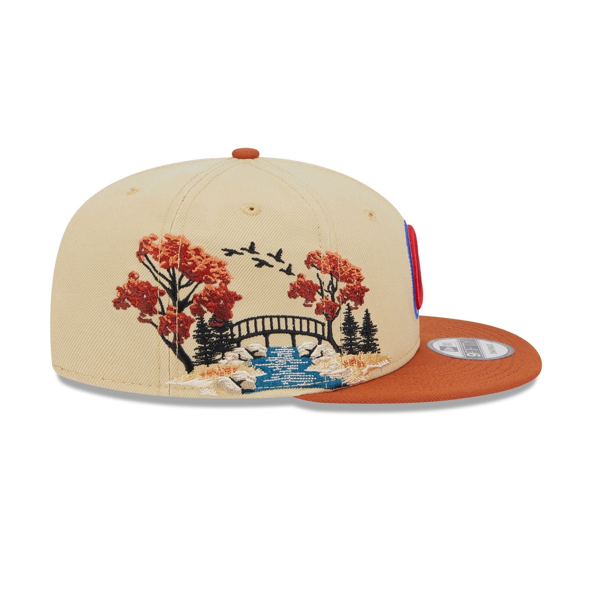 Atlanta Braves Fall Landscape 9FIFTY Snapback Hat