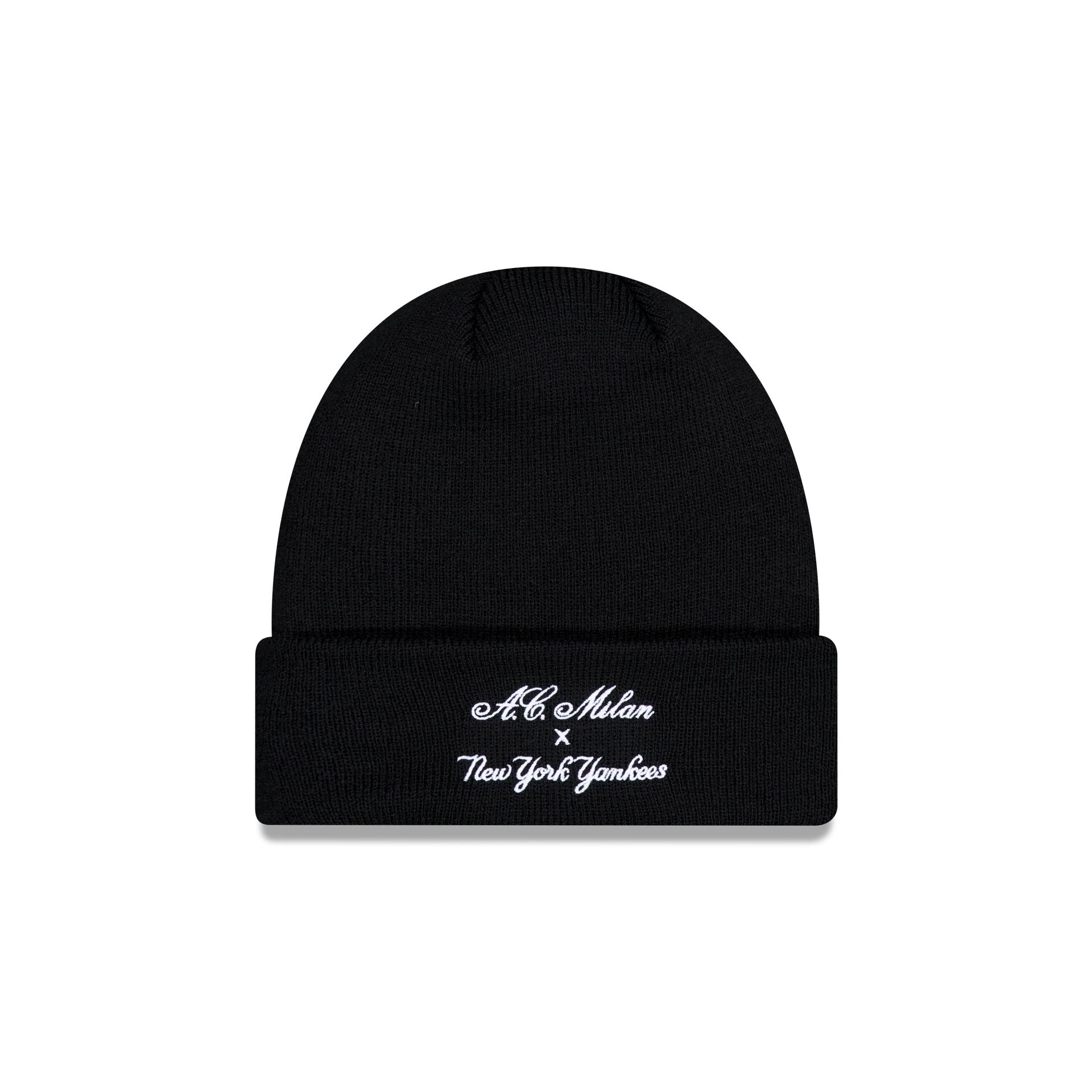 AC Milan x New York Yankees Black Knit Beanie