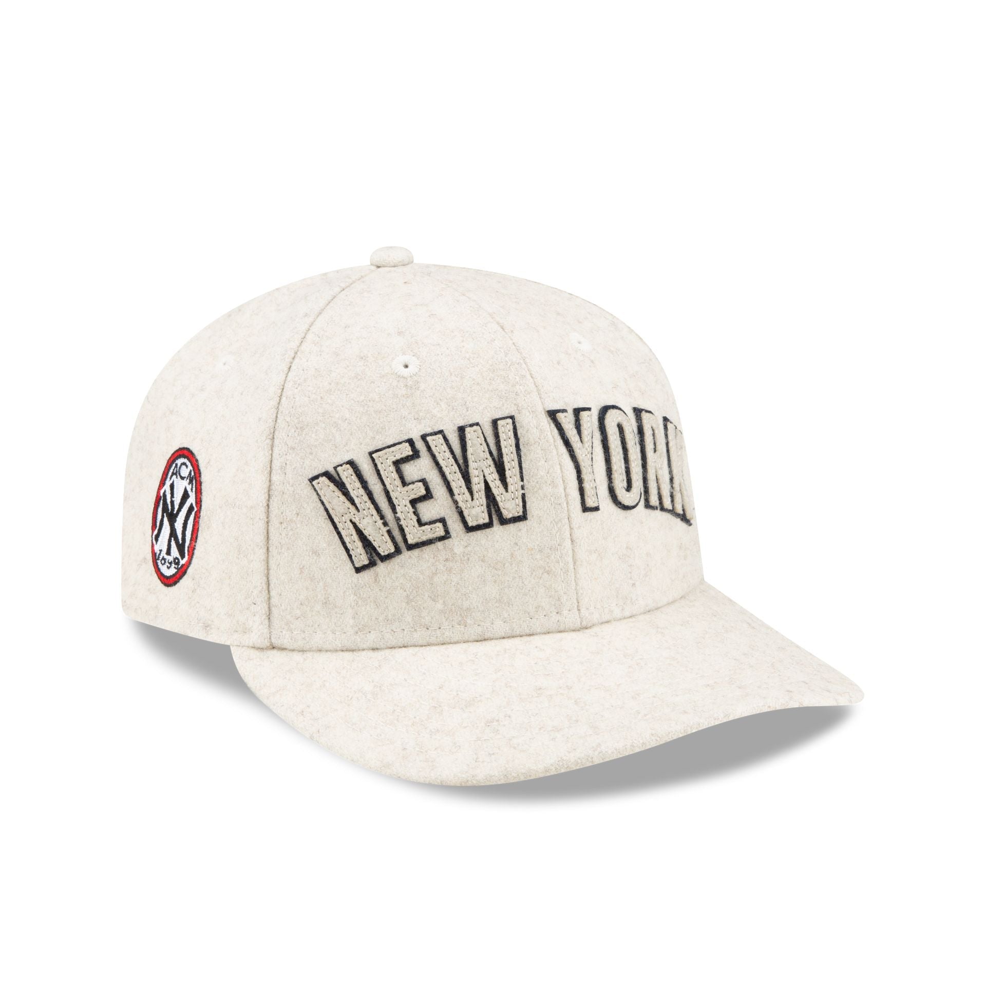 AC Milan x New York Yankees Cream Twill Low Profile 9FIFTY Adjustable Hat