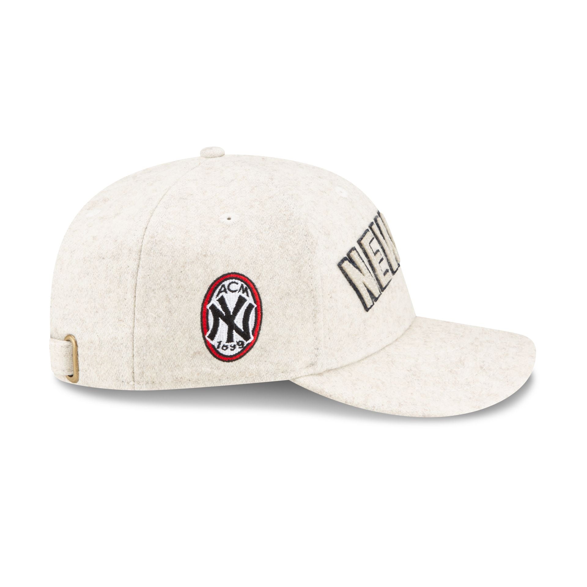 AC Milan x New York Yankees Cream Twill Low Profile 9FIFTY Adjustable Hat