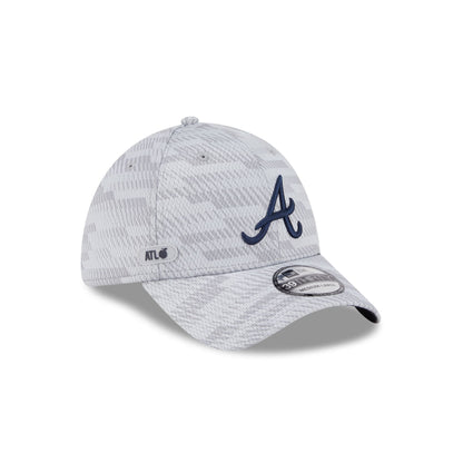 Atlanta Braves 2025 Clubhouse Gray 39THIRTY Stretch Fit