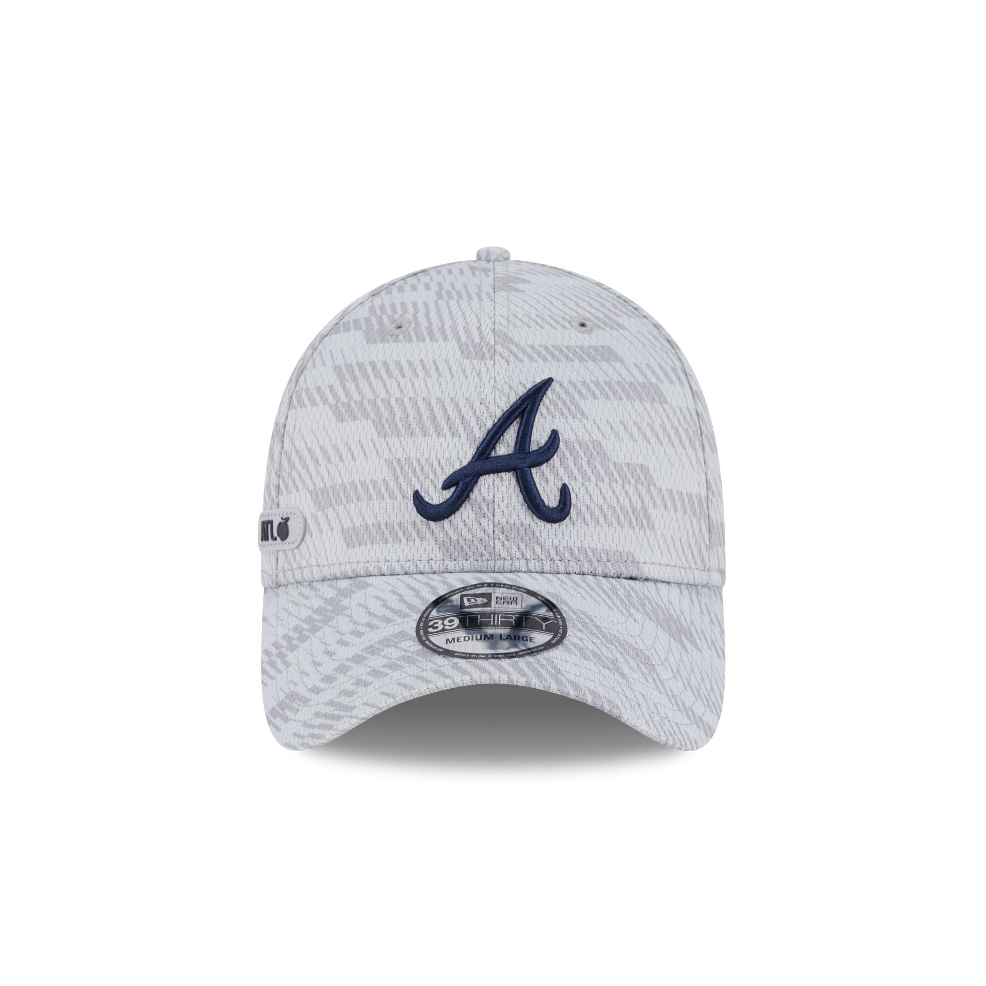 Atlanta Braves 2025 Clubhouse Gray 39THIRTY Stretch Fit