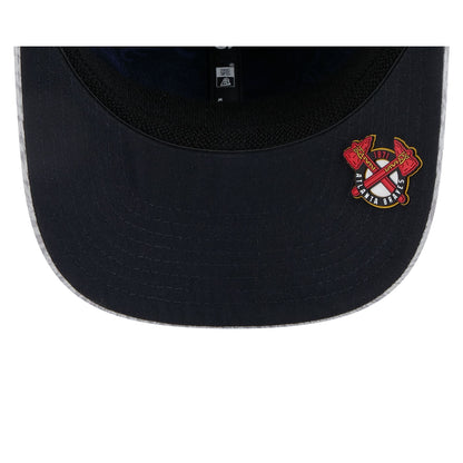 Atlanta Braves 2025 Clubhouse Gray 9SEVENTY Stretch-Snap Hat