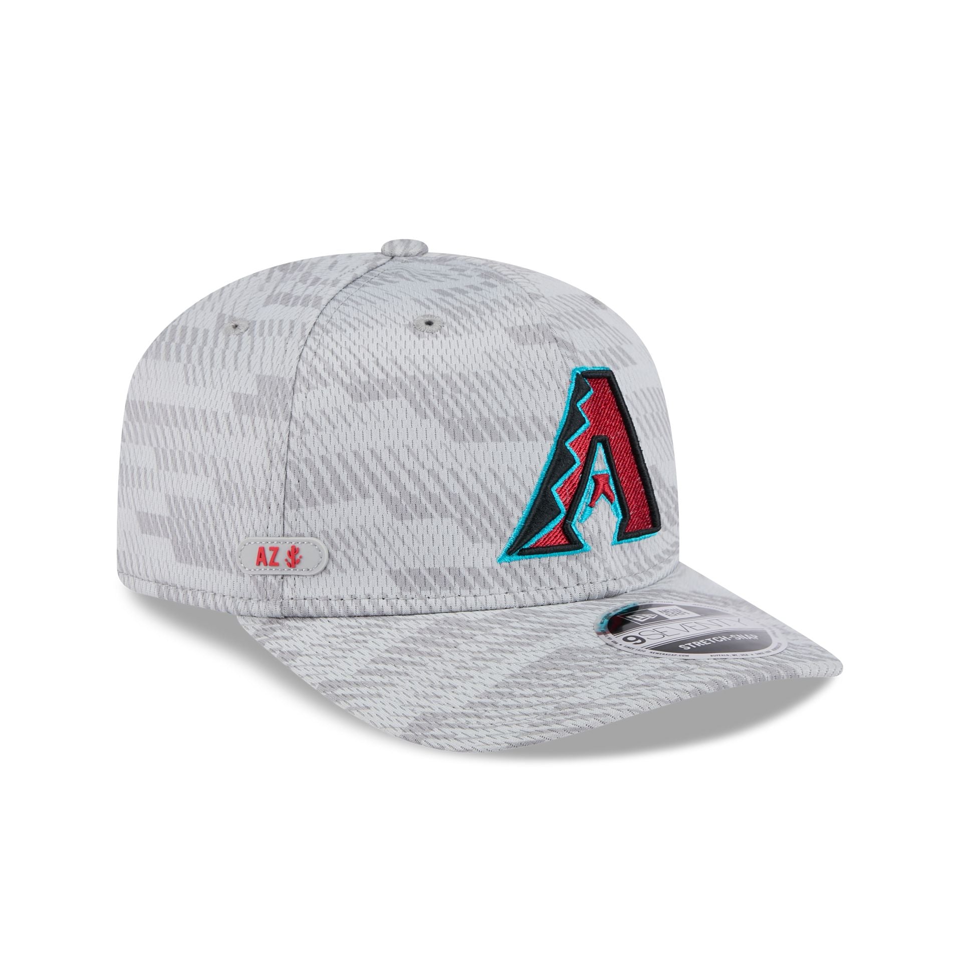 Arizona Diamondbacks 2025 Clubhouse Gray 9SEVENTY Stretch-Snap Hat