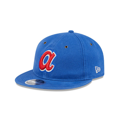 Atlanta Braves Cotton Canvas Retro Crown 9FIFTY Adjustable Hat